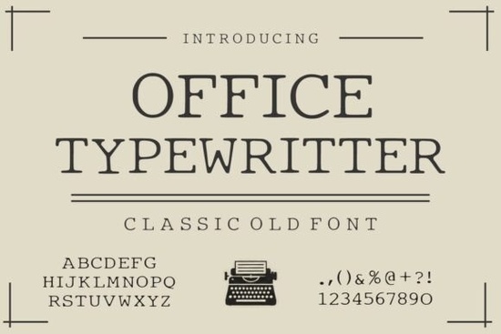 Office Typewritter Font